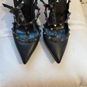 Valentino Studded Black Women's Heels worn once